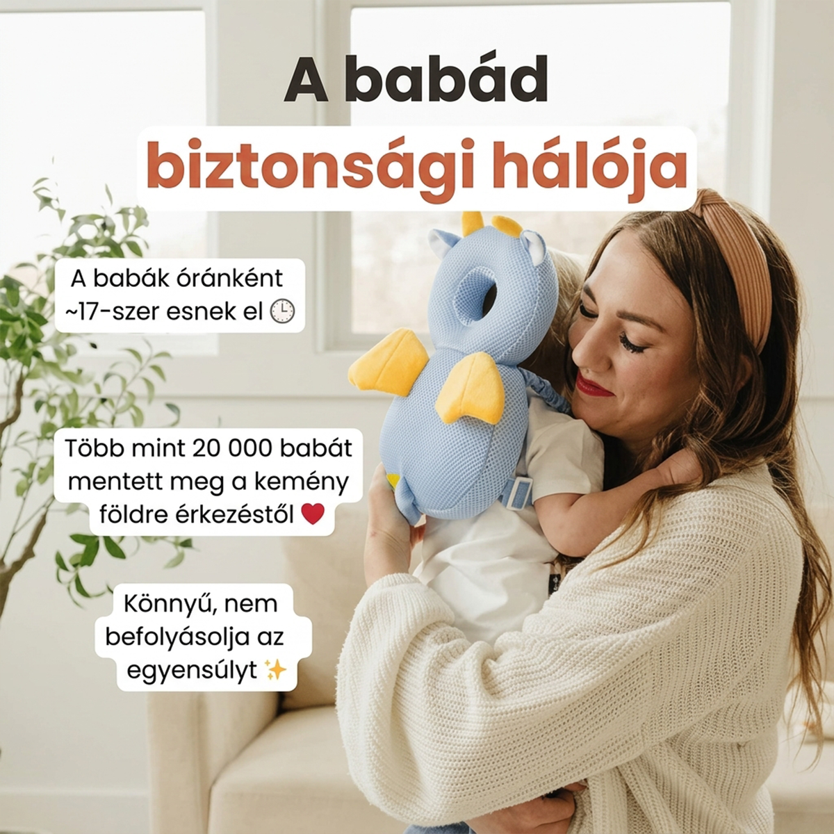 TipegőPajzs - Fejvédő Hátipárna